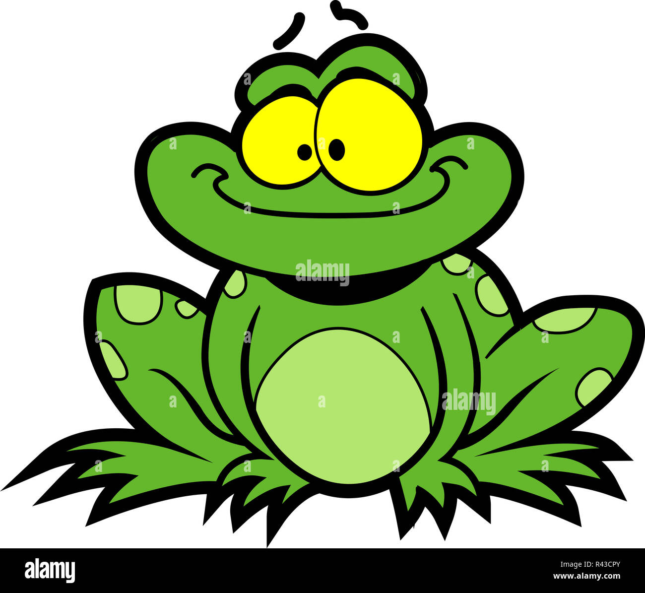 Cartoon-Frosch Stockfoto