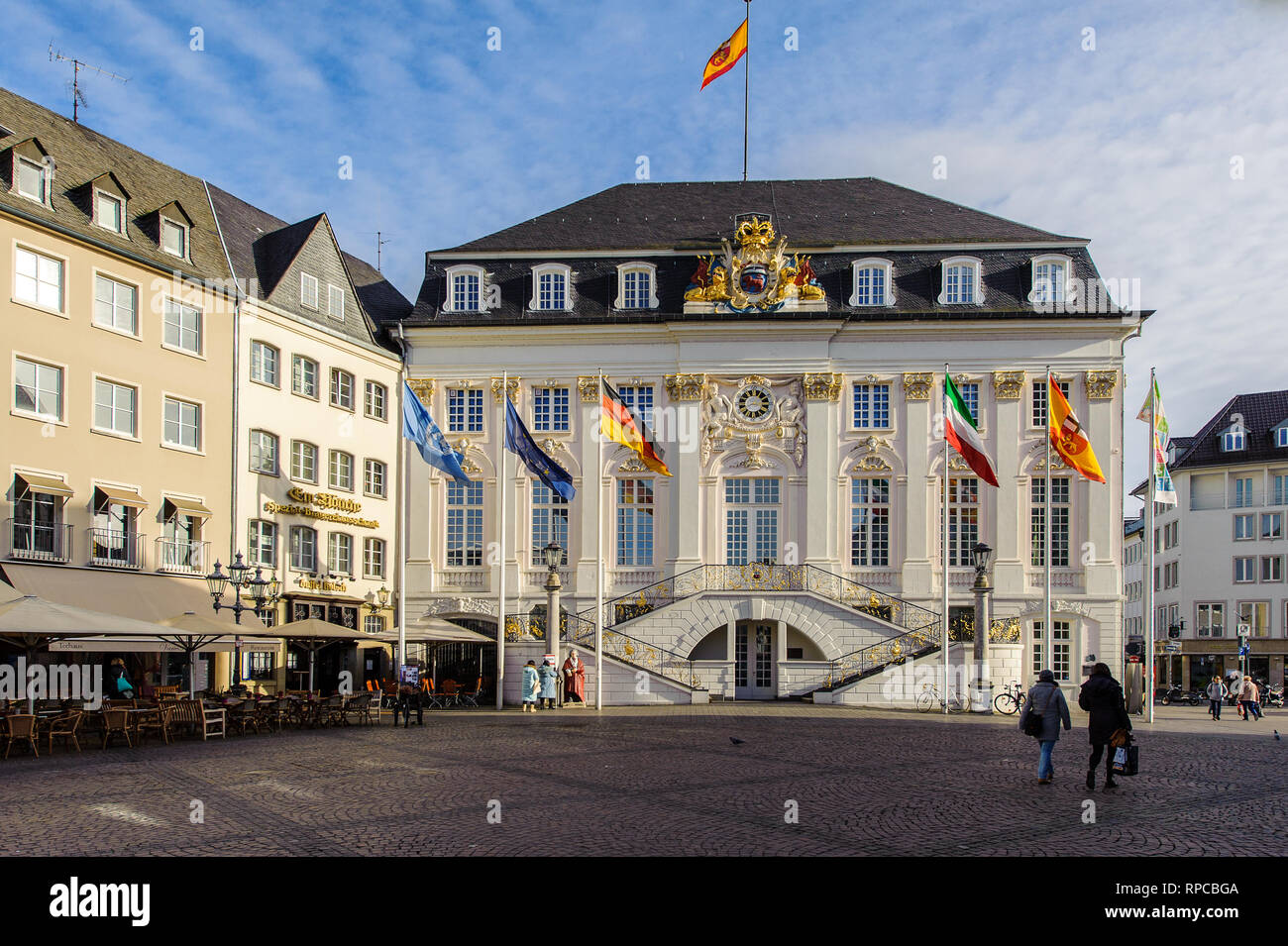 Gebäude der ehemaligen Rathaus in der Stadt Bonn Stockfoto