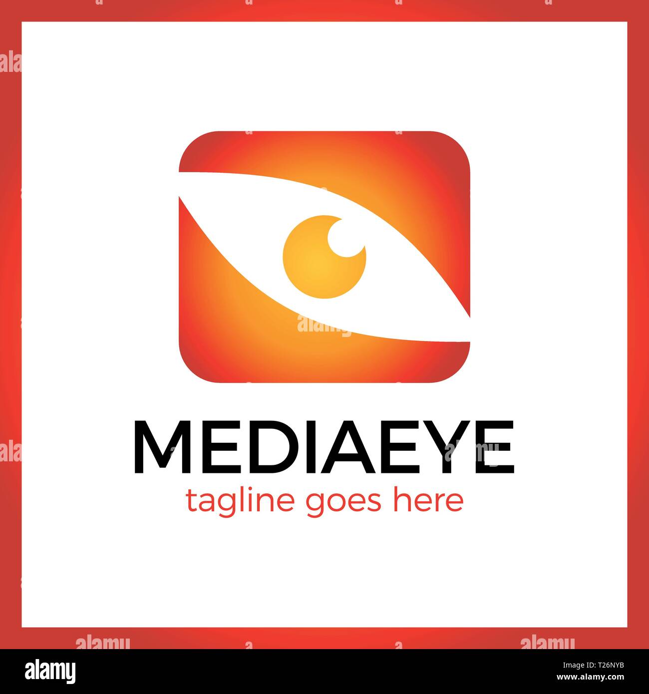 Medien Auge Logo. Auge Logo Design vector Template. Bunte Symbol Medien ...