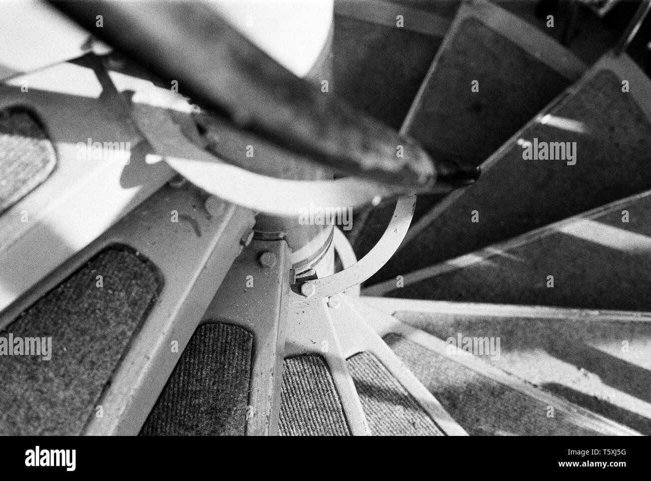 Wendeltreppe, Winchester, Hampshire, England, Vereinigtes Königreich. Stockfoto