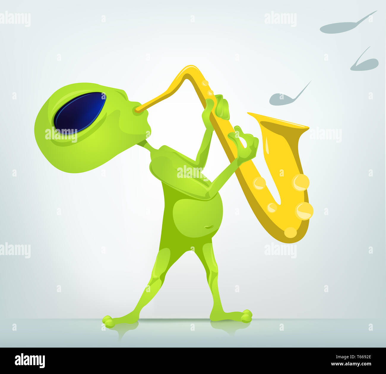 Cartoon Character ALIEN 067 CS5 Stockfoto