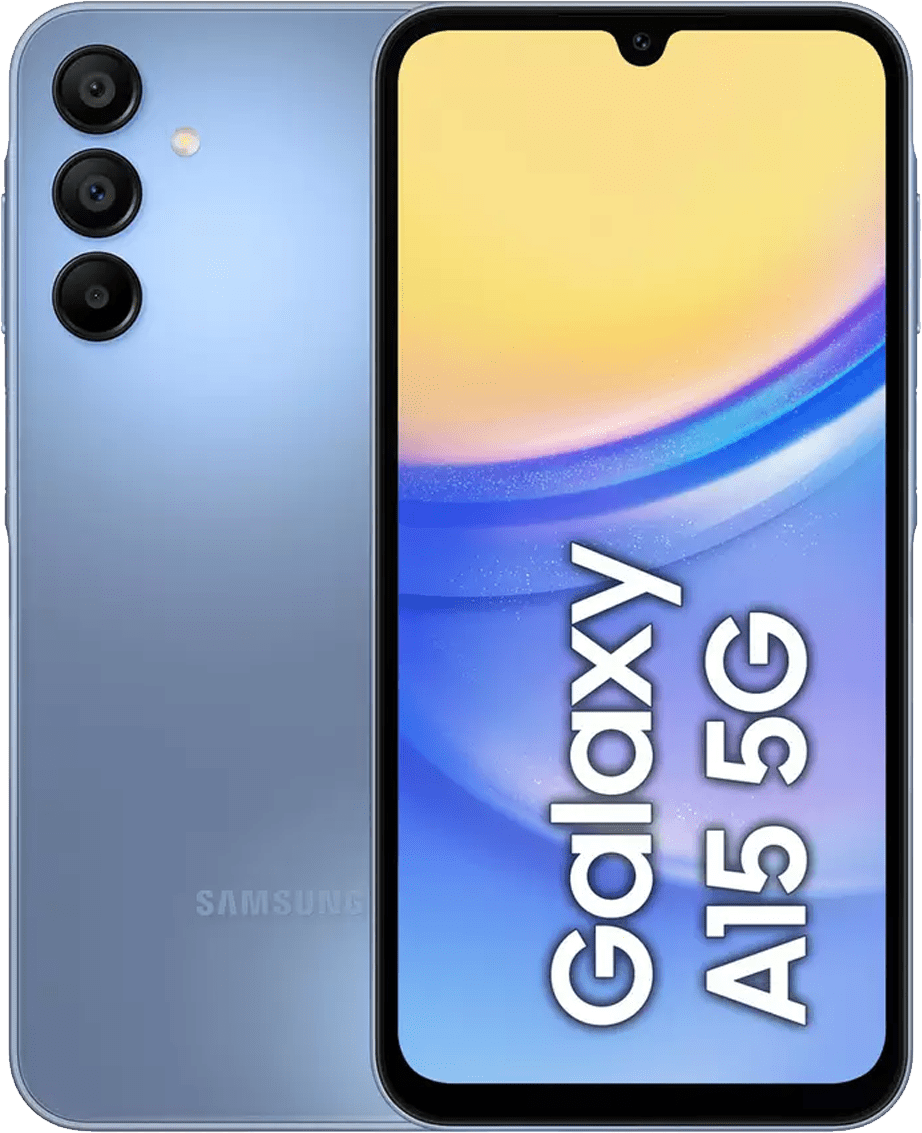 Samsung Galaxy A15 5G blue front