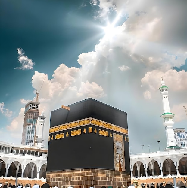 Premium Photo | Beautiful kaaba hajj piglrimage in mecca umra eid al adha