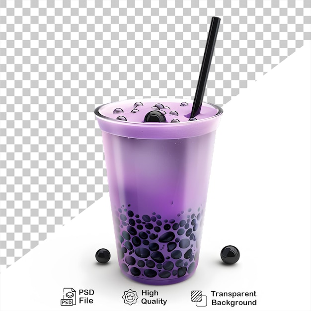 Premium PSD | Blueberry juice in glass with transparent background ...