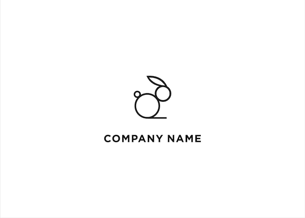 Premium Vector | Rabbit logo template vector icon illustration