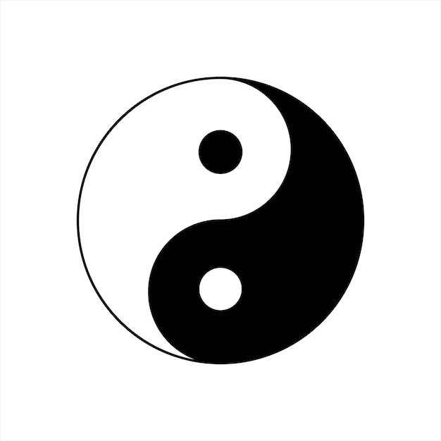 Premium Vector | Yin yang vector symbol