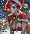 Cartoon: jingle bells (small) by ab tagged santa,girl,red,elf,helper,dope