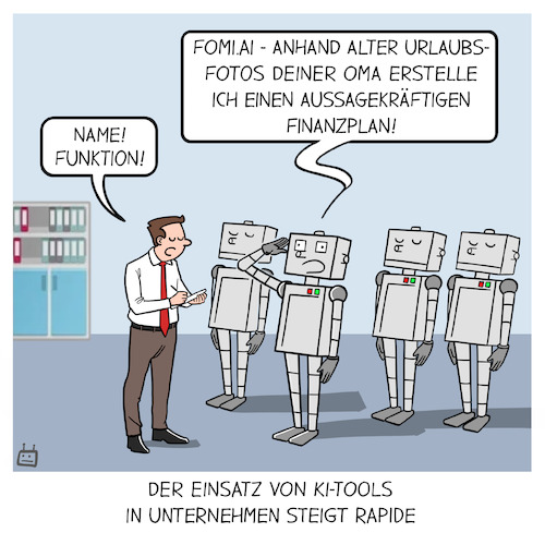 Cartoon: KI-Tools (medium) by Cloud Science tagged ki,künstliche,intelligenz,tools,unternehmen,wirtschaft,innovation,tech,technologie,ai,business,ki,künstliche,intelligenz,tools,unternehmen,wirtschaft,innovation,tech,technologie,ai,business