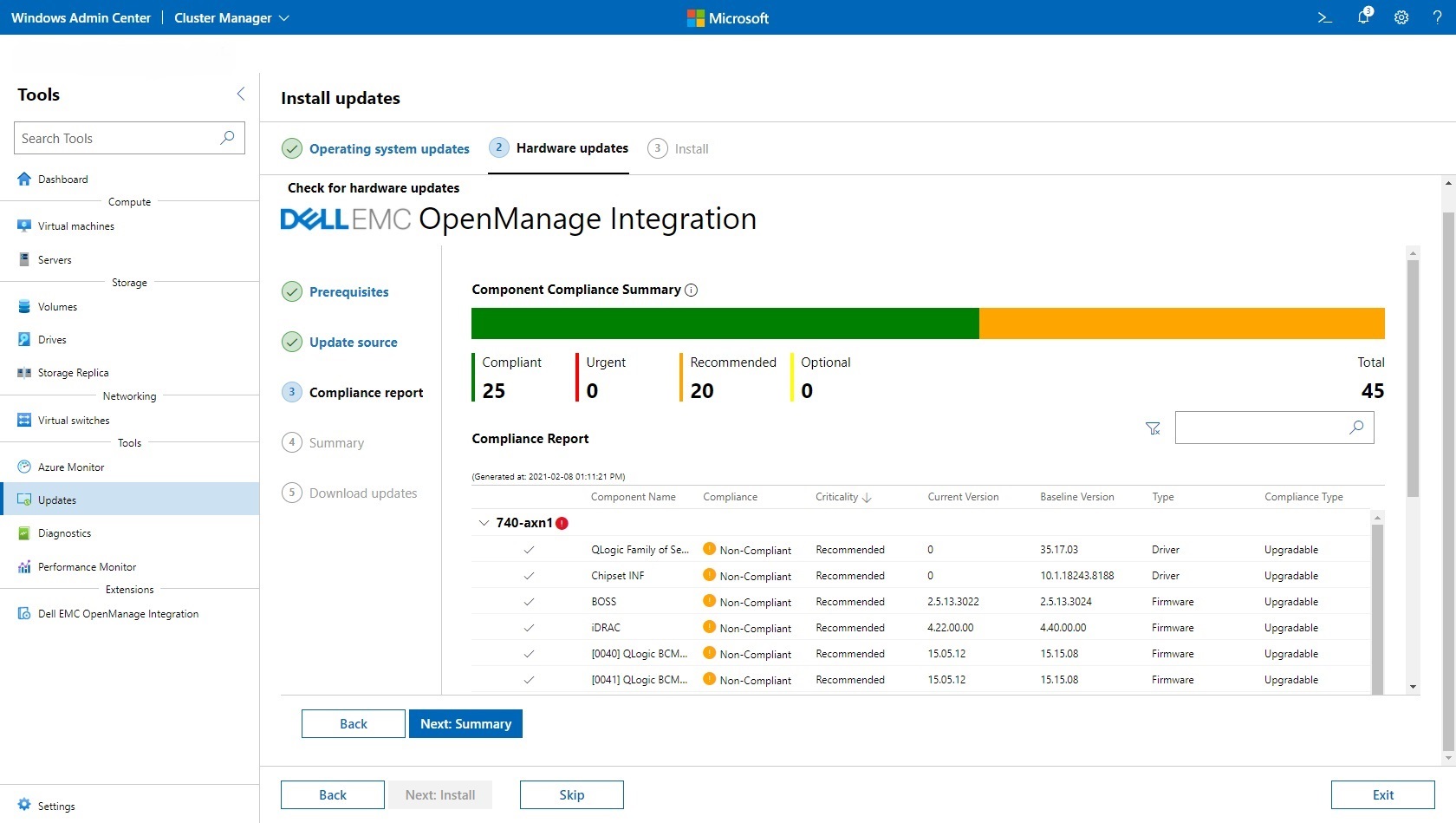 Dell OpenManage Integration with Microsoft Windows Admin Center