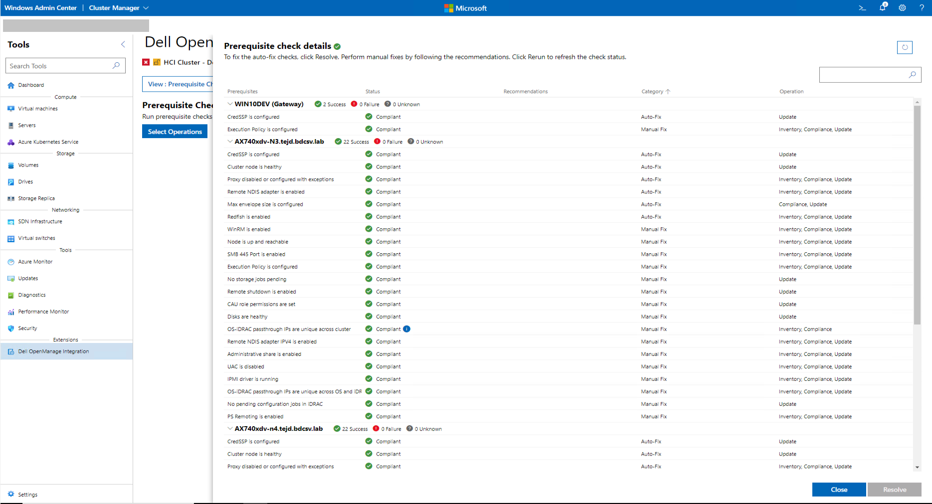 Standalone prerequisite check