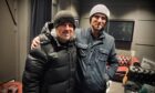 North-east singer/songwriter Craig John Davidson with alt folk chart star Badly Drawn Boy. Photo supplied by Craig John Davidson.