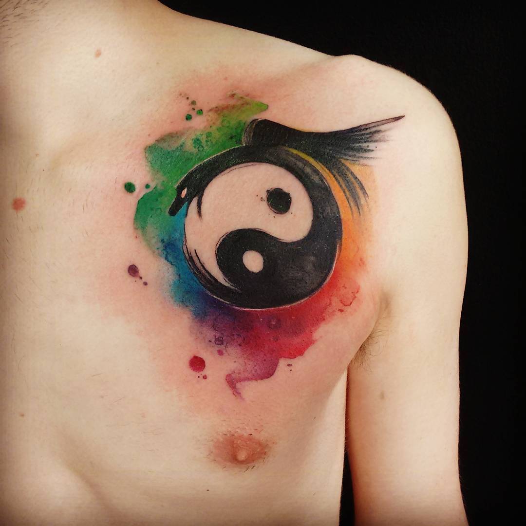 Girly Yin Yang Tattoos