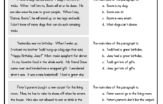 Free Printable Reading Comprehension Worksheets For 3Rd