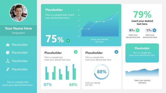 Personal Executive Dashboard PowerPoint Template