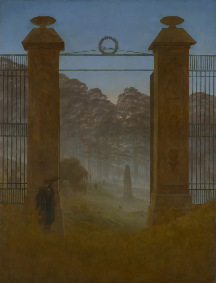 Caspar David Friedrich, Der Friedhof, um 1825