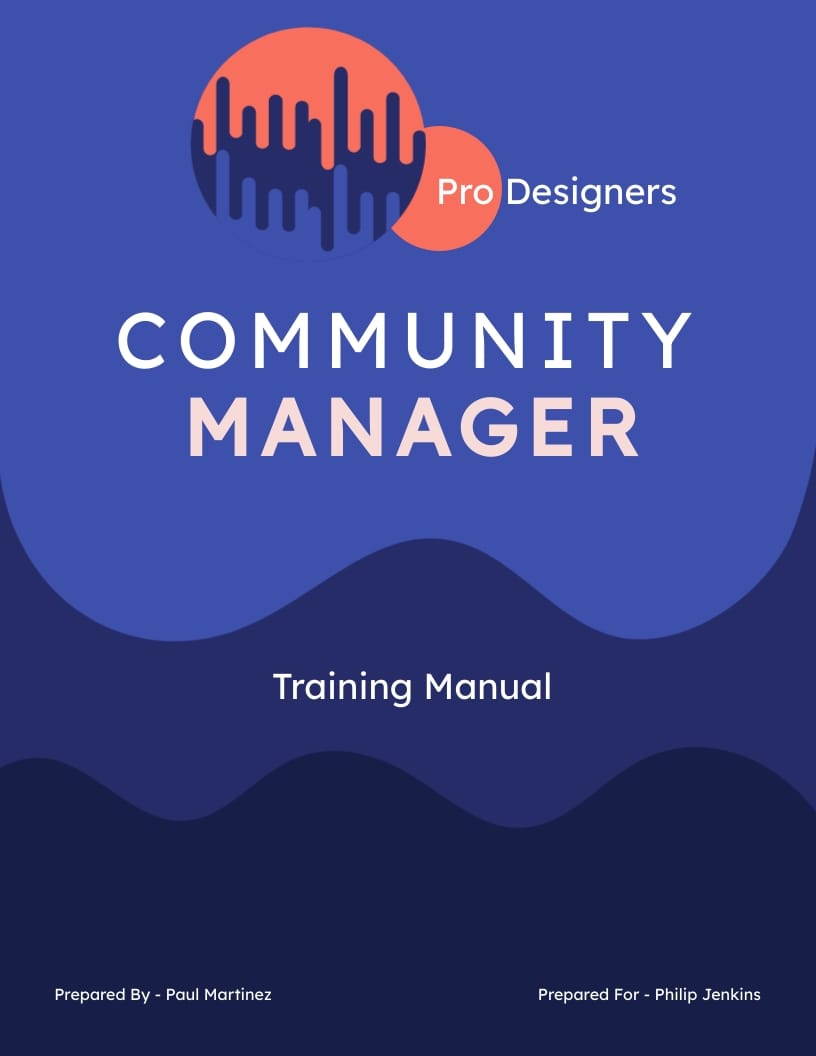 Community Manager Training Manual Template