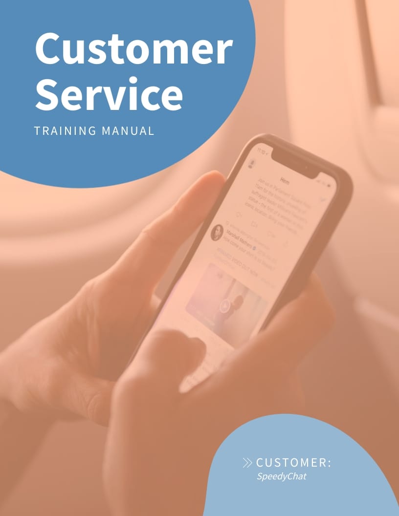 Customer Service Training Manual Template