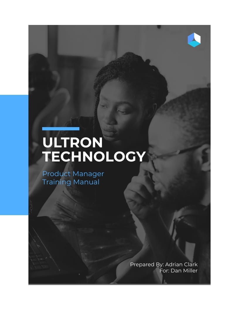 Product Manager Training Manual Template