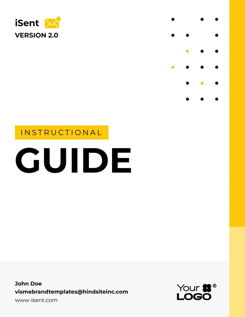 Sleek Instructional Guide Template