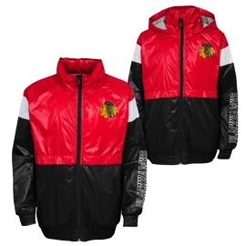 Blouson pour garçon Outerstuff GOAL LINE STANCE FZ WINDBREAKE CHICAGO BLACKHAWKS