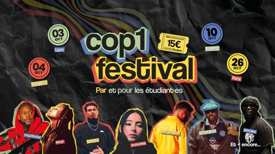 Le Cop1 Festival à partir du 3 octobre 2024.